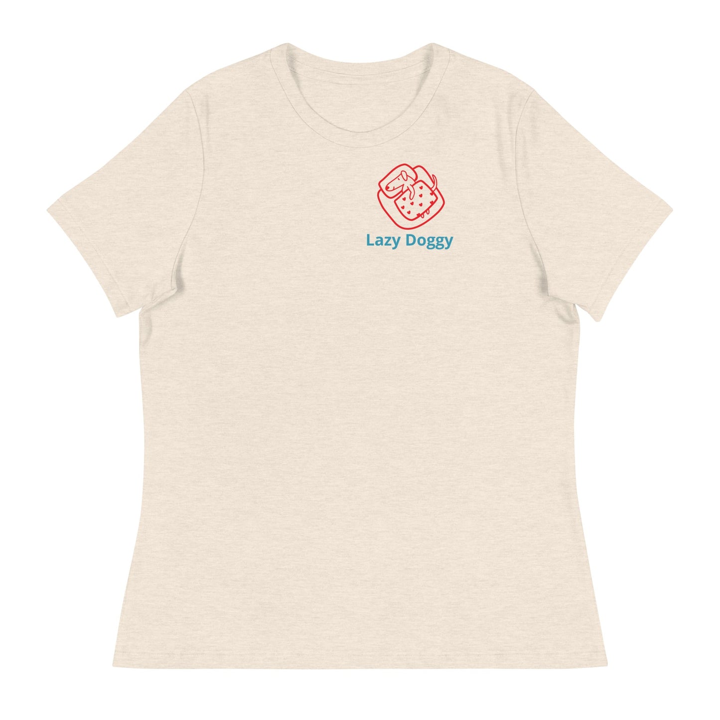 Women's Relaxed Sleeping T-Shirt - Lazy Doggy